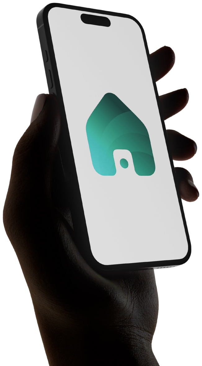 The Thuso app held in a hand